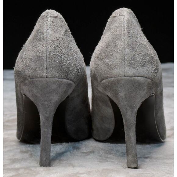 Ralph Lauren Gray Suede Almond Toe Pumps Heels Womens Size 7.5 - Picture 5 of 16